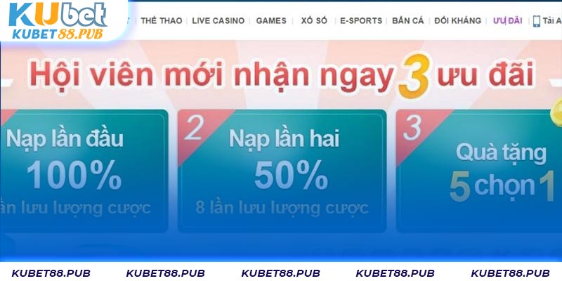 Điểm danh khuyến mãi KUBET88 hot nhất năm